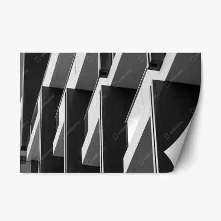 Repositionierbarer Aufkleber geometrischer rhythmus der balkone – Pixers®