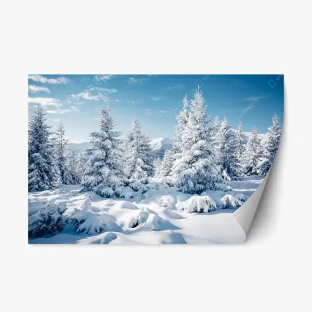 Repositionierbarer Aufkleber winterruhe in den Karpaten – Pixers®