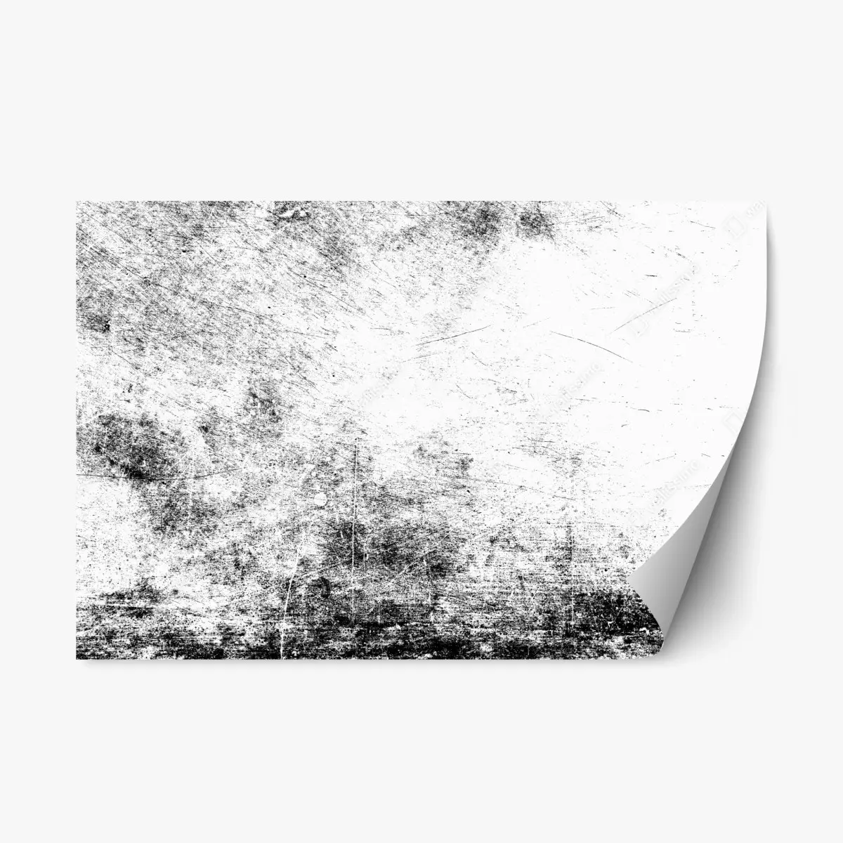 Repositionierbarer Aufkleber schwarze grunge betontextur – Pixers®