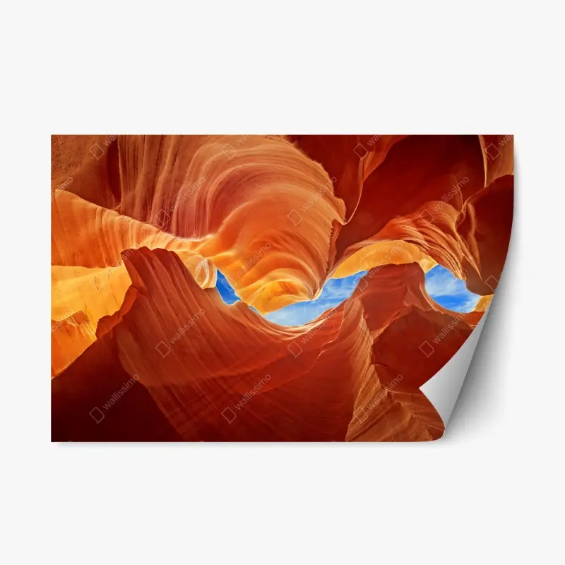 Repositionierbarer Aufkleber Antelope Canyon geschwungene sandsteinformationen