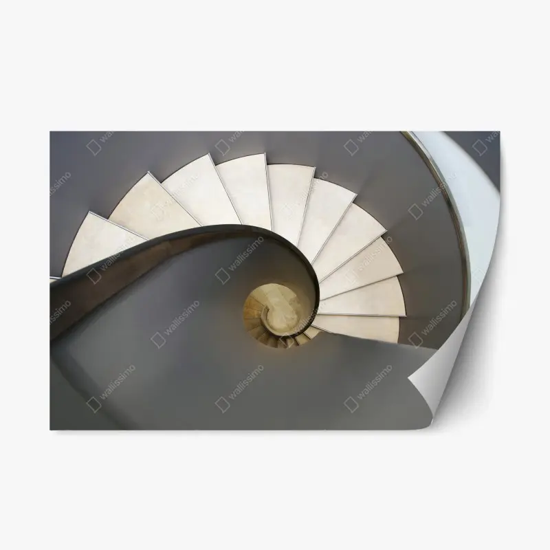 Repositionierbarer Aufkleber spiraltreppe abstrakte komposition