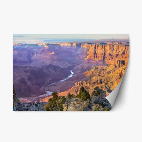 Repositionierbarer Aufkleber Grand Canyon bei dämmerung panorama – Pixers®