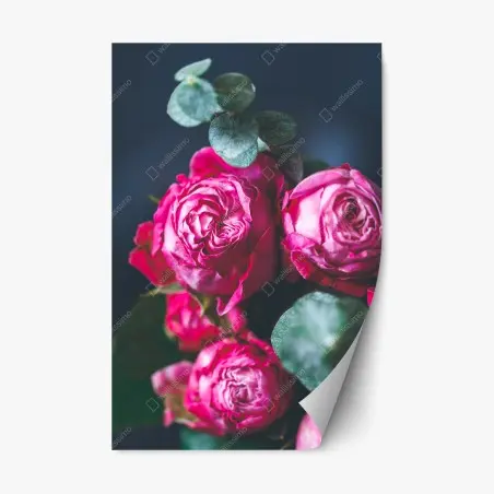 Repositionierbarer Aufkleber rosenbouquet makroaufnahme – Pixers®