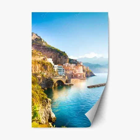 Repositionierbarer Aufkleber sonnige Amalfiküste – Pixers®