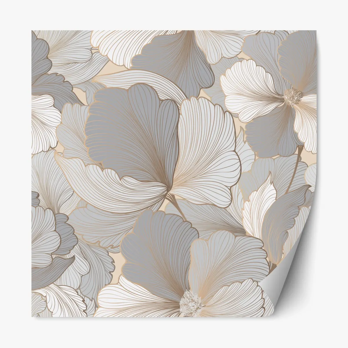 Repositionierbarer Aufkleber zartes pastell blumenmuster – Pixers®