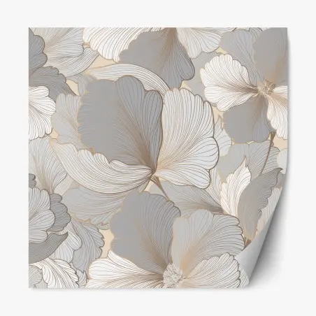 Repositionierbarer Aufkleber zartes pastell blumenmuster – Pixers®