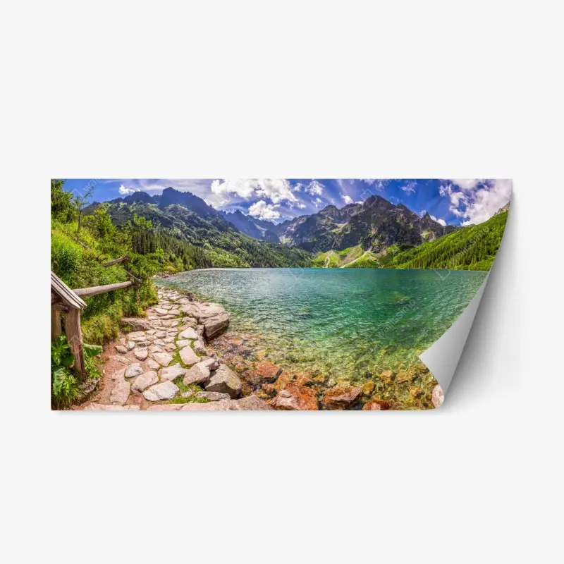 Repositionierbarer Aufkleber panorama Morskie Oko, Tatra