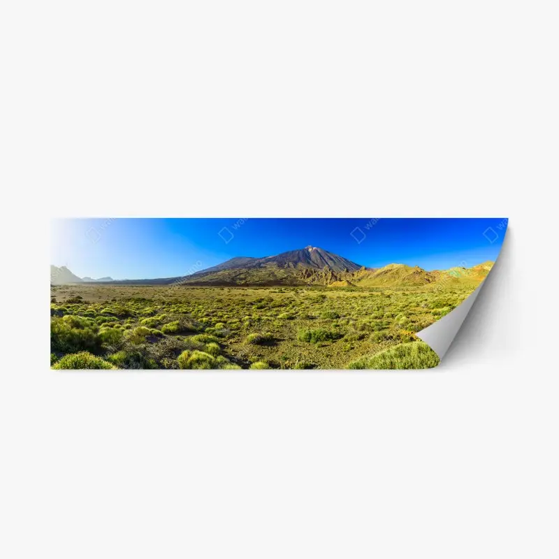 Repositionierbarer Aufkleber panorama Teide auf Teneriffa