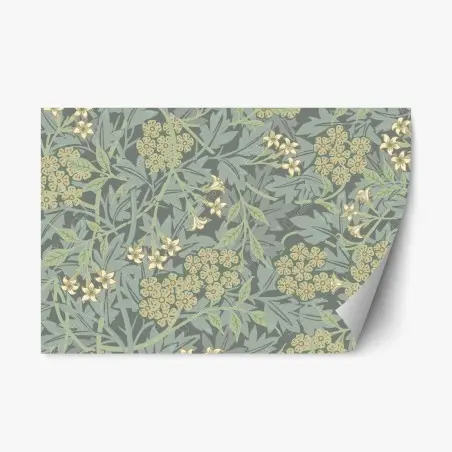 Repositionierbarer Aufkleber vintage botanisches blumenmuster – Pixers®