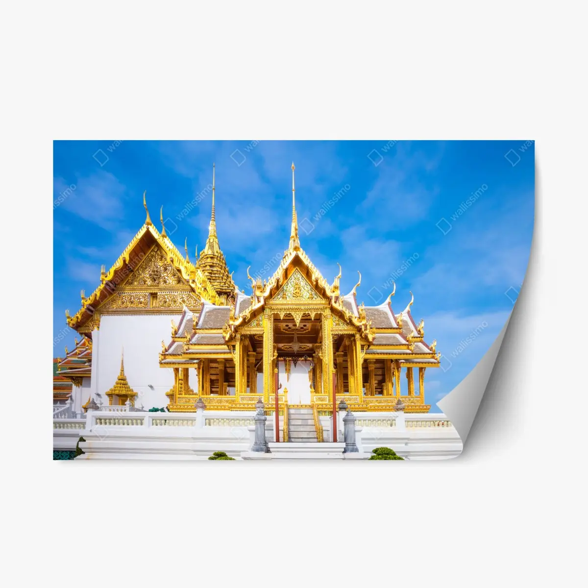 Repositionierbarer Aufkleber goldener pavillon im Grand Palace, Bangkok – Pixers®