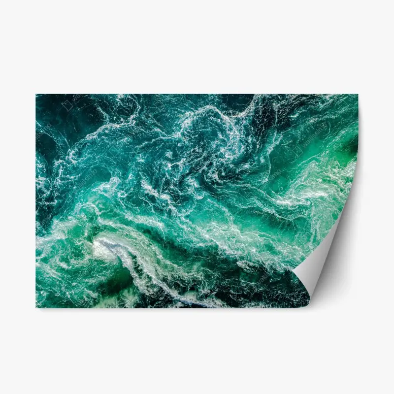 Repositionierbarer Aufkleber maelstrom bei Saltstraumen, Norwegen