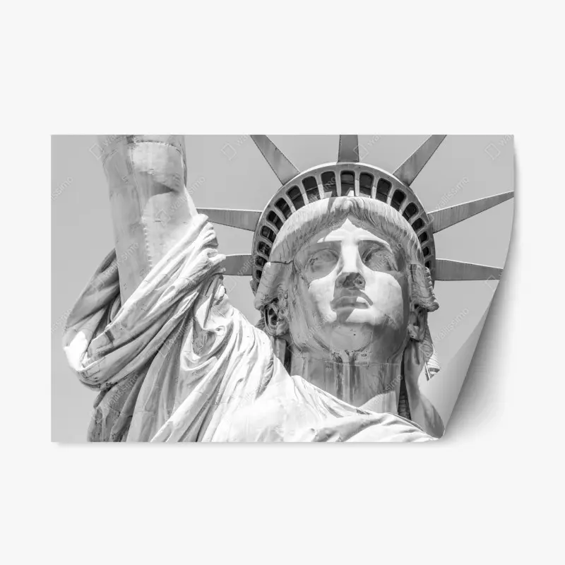 Repositionierbarer Aufkleber Freiheitsstatue nahaufnahme
