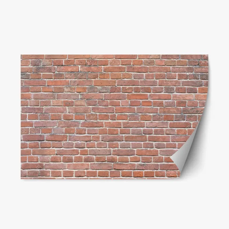 Repositionierbarer Aufkleber textur rote ziegelwand