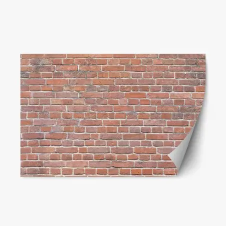 Repositionierbarer Aufkleber textur rote ziegelwand – Pixers®