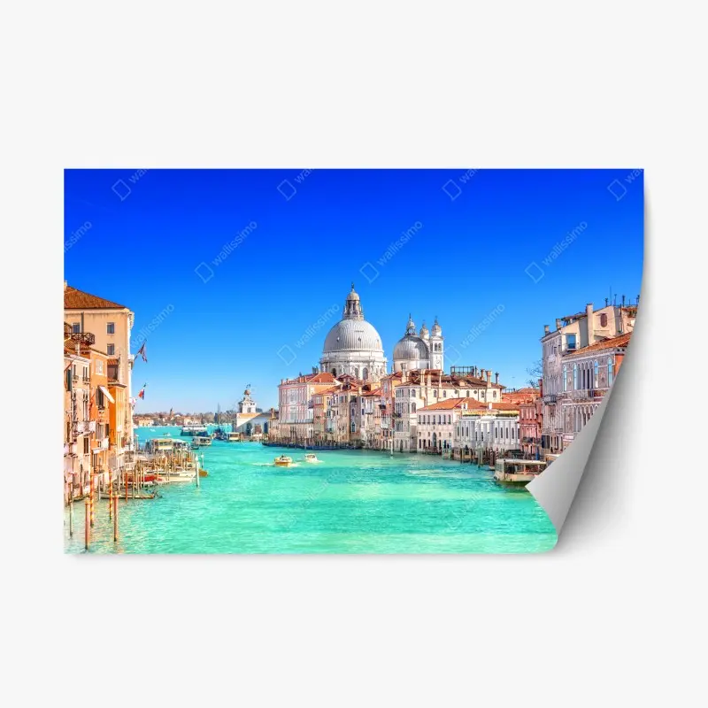 Repositionierbarer Aufkleber Venedig großer kanal panorama