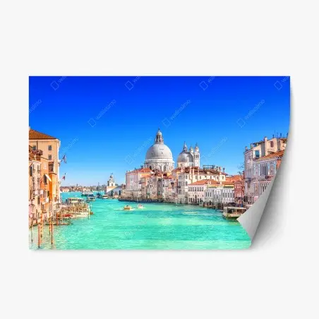 Repositionierbarer Aufkleber Venedig großer kanal panorama – Pixers®