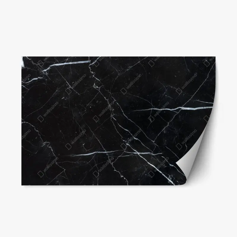 Repositionierbarer Aufkleber schwarze marquina marmorstruktur für moderne interieur