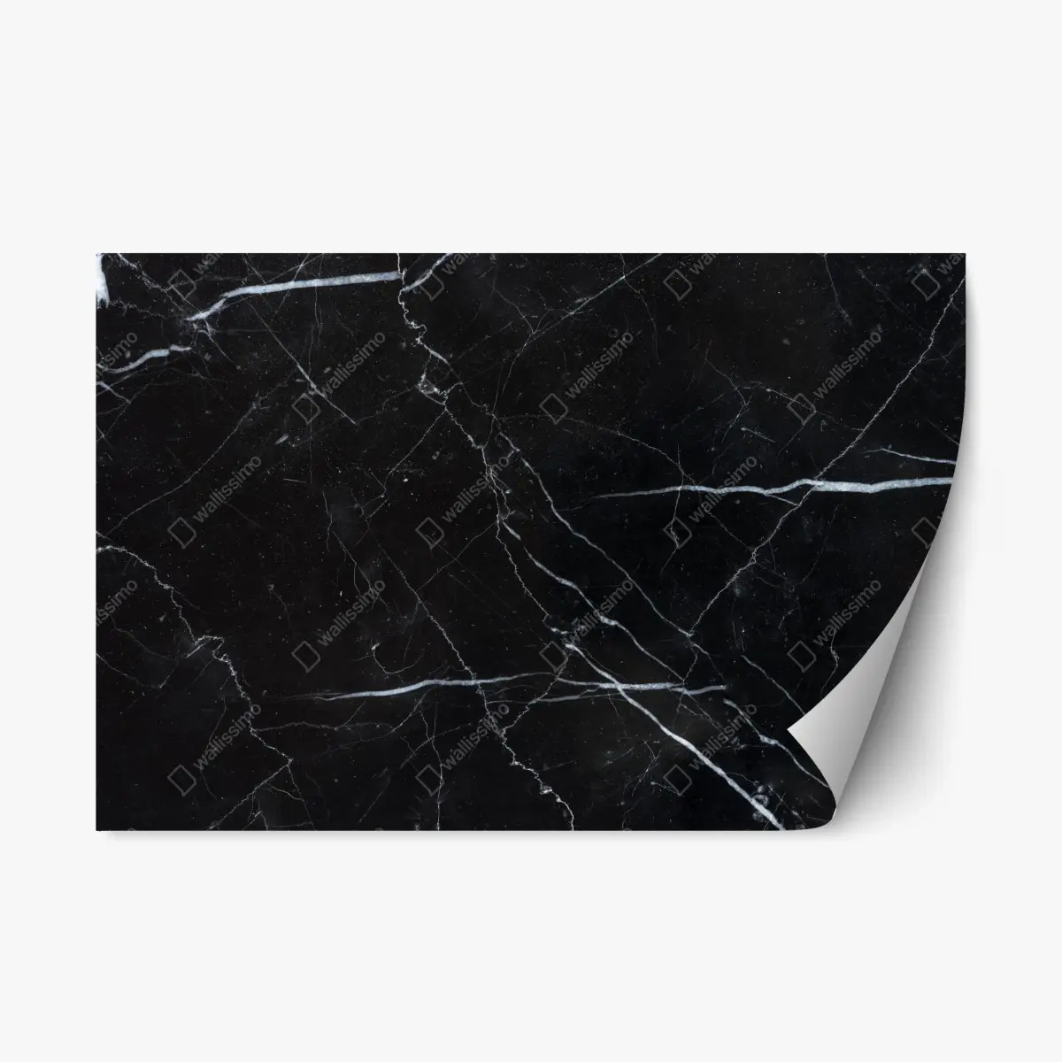 Repositionierbarer Aufkleber schwarze marquina marmorstruktur für moderne interieur – Pixers®