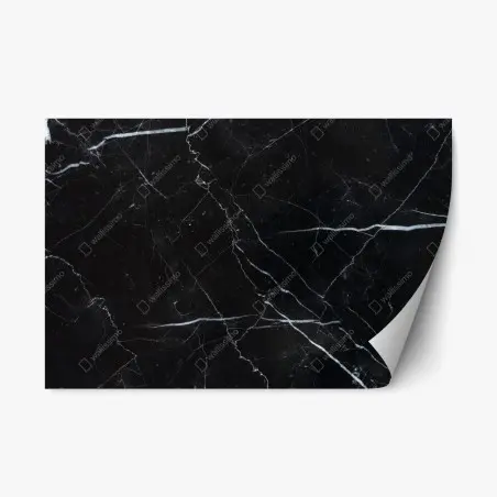 Repositionierbarer Aufkleber schwarze marquina marmorstruktur für moderne interieur – Pixers®