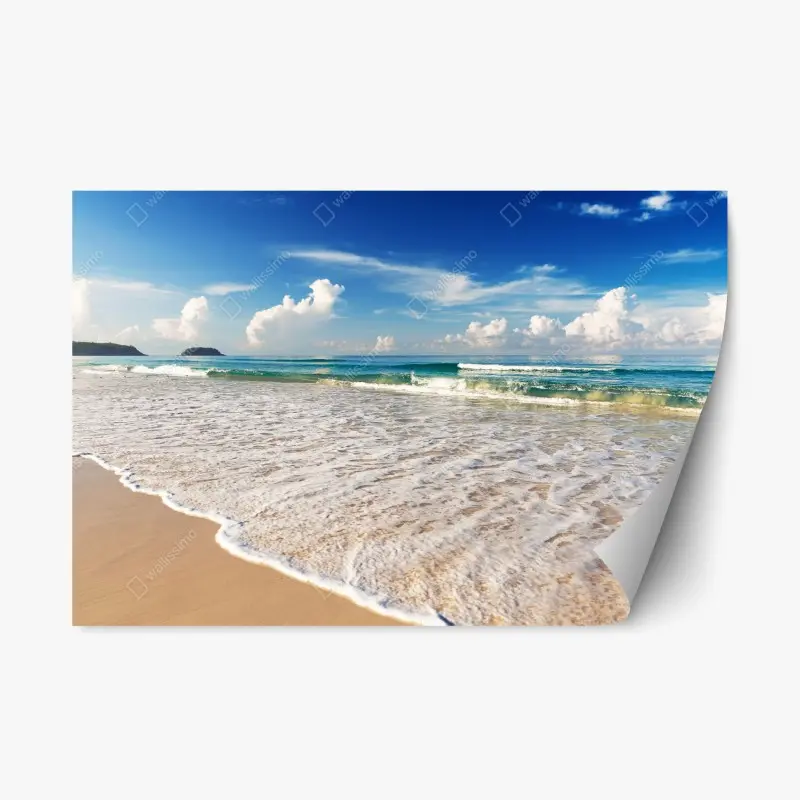 Repositionierbarer Aufkleber strand Karon, Phuket morgendliche ruhe