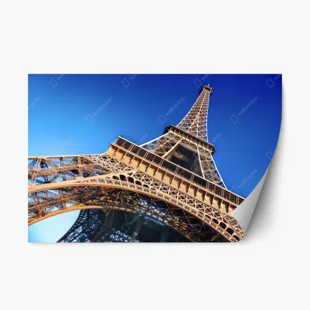 Repositionierbarer Aufkleber Eiffelturm nahaufnahme in Paris – Pixers®
