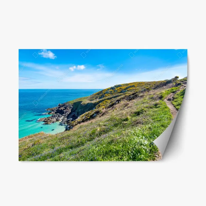 Repositionierbarer Aufkleber küstenpfad nach Hor Point, St Ives