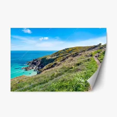 Repositionierbarer Aufkleber küstenpfad nach Hor Point, St Ives – Pixers®