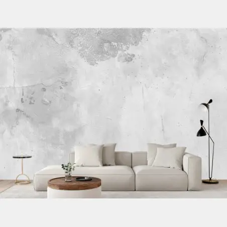 Fototapete weiße abblätternde betonwand textur – Pixers®