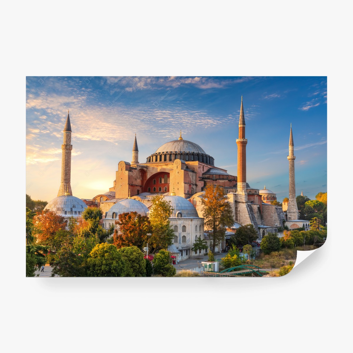 Fototapete Hagia Sophia goldene stunde – Pixers®