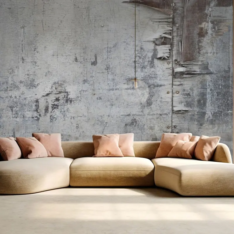 Fototapete verwitterte holzstruktur für neutrale interiors
