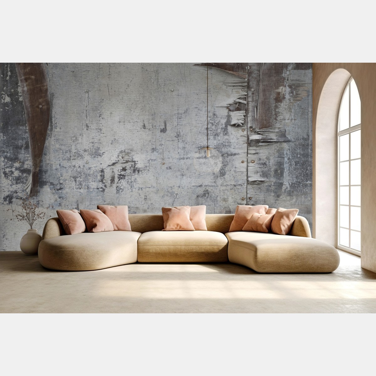Fototapete verwitterte holzstruktur für neutrale interiors – Pixers®