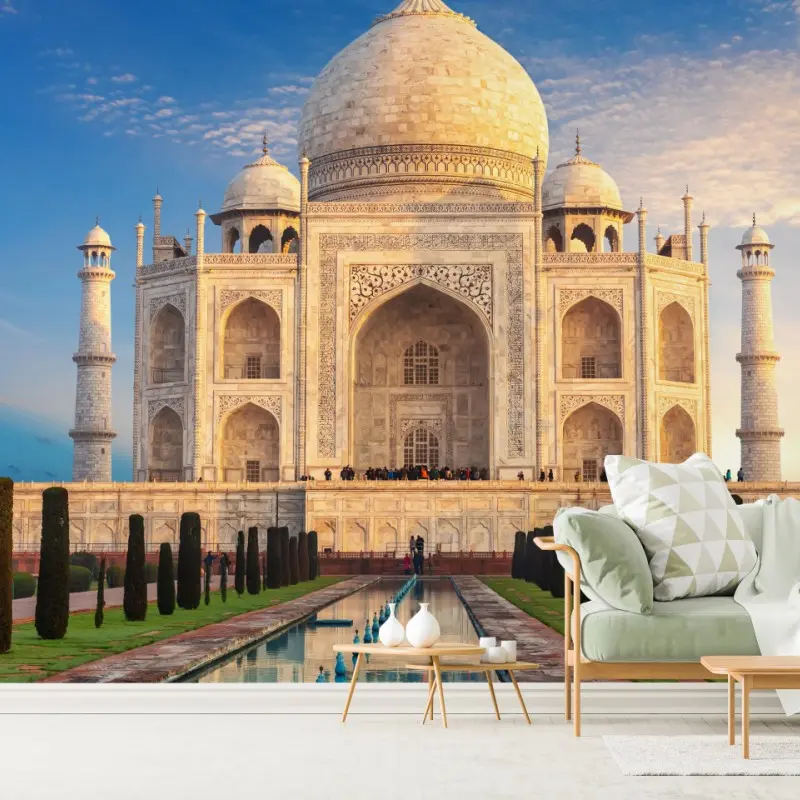 Fototapete Taj Mahal bei sonnenaufgang
