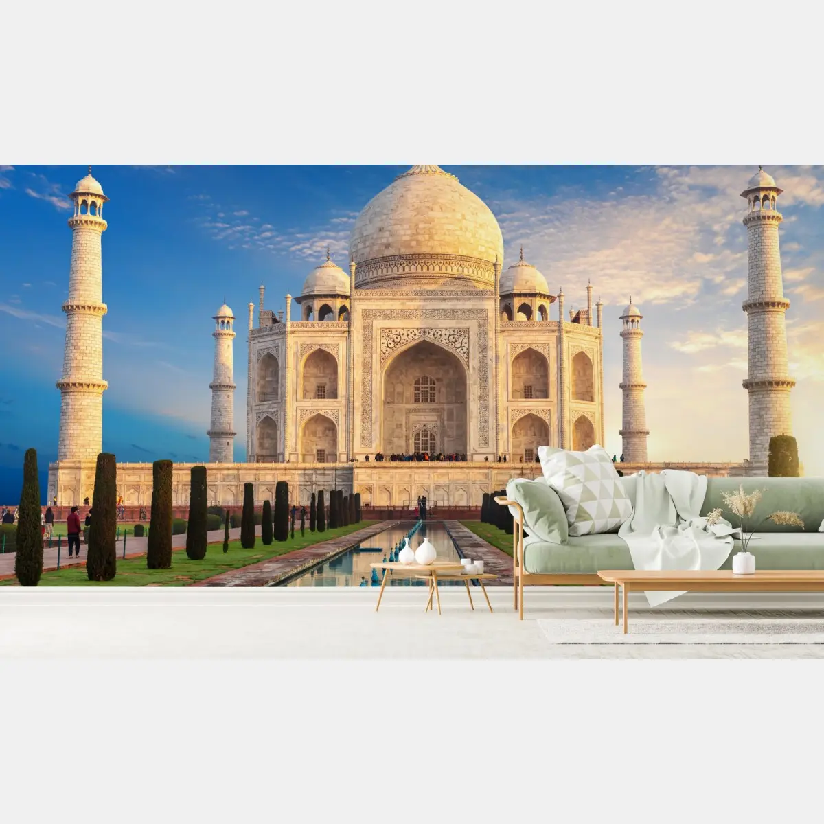 Fototapete Taj Mahal bei sonnenaufgang – Pixers®