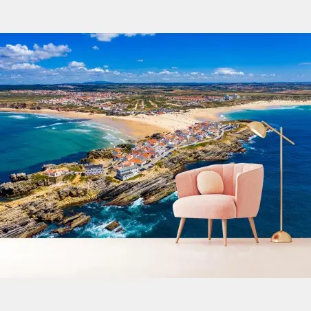 Fototapete Baleal luftaufnahme der küste – Pixers®