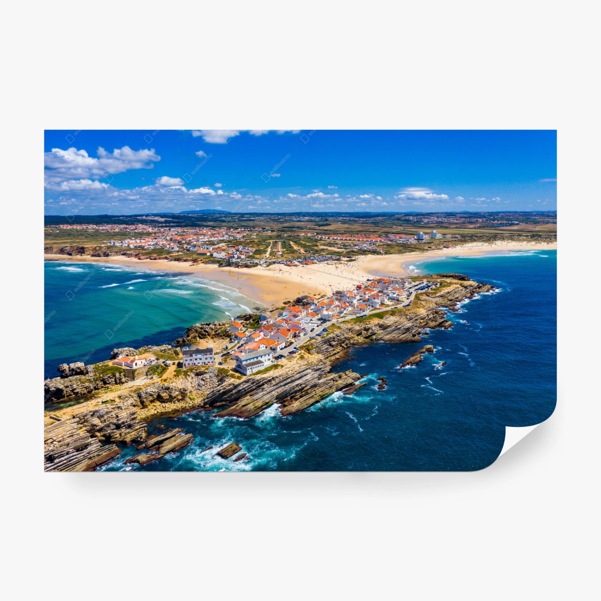 Fototapete Baleal luftaufnahme der küste – Pixers®