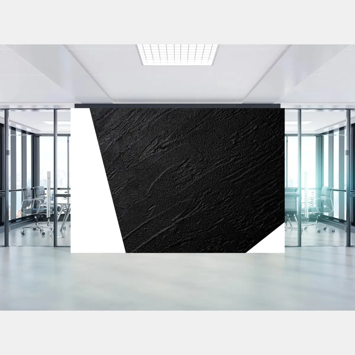 Fototapete schwarze betonstruktur minimalistische abstraktion – Pixers®