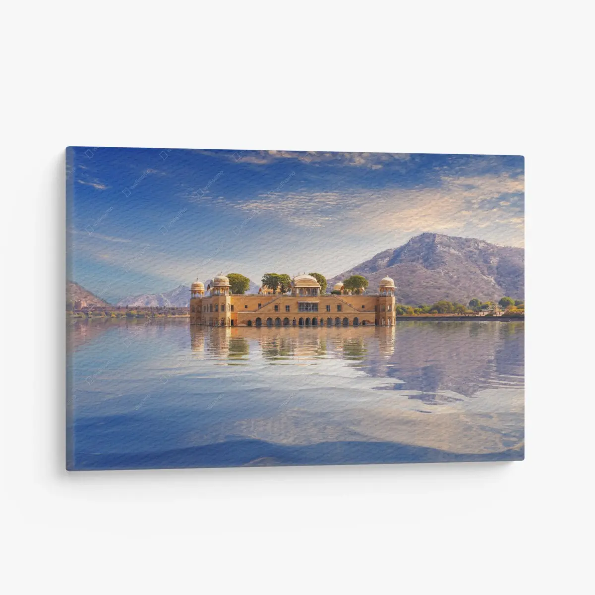 Leinwandbild Jal Mahal am ruhigen See – Pixers®