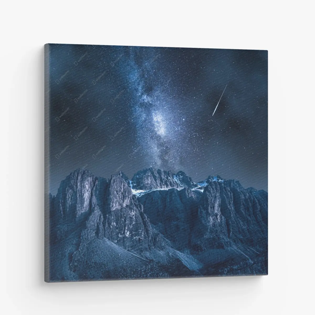 Leinwandbild milchstraße über Passo Gardena, Dolomiten – Pixers®