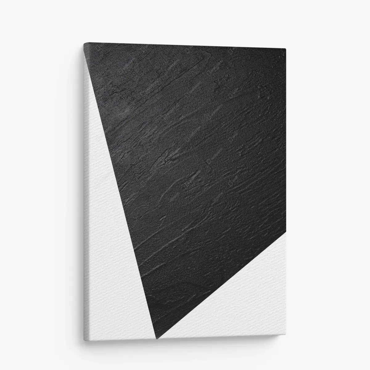 Leinwandbild schwarze betonstruktur minimalistische abstraktion – Pixers®