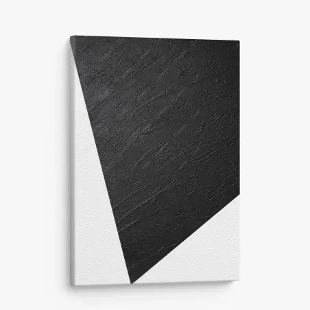 Leinwandbild schwarze betonstruktur minimalistische abstraktion – Pixers®