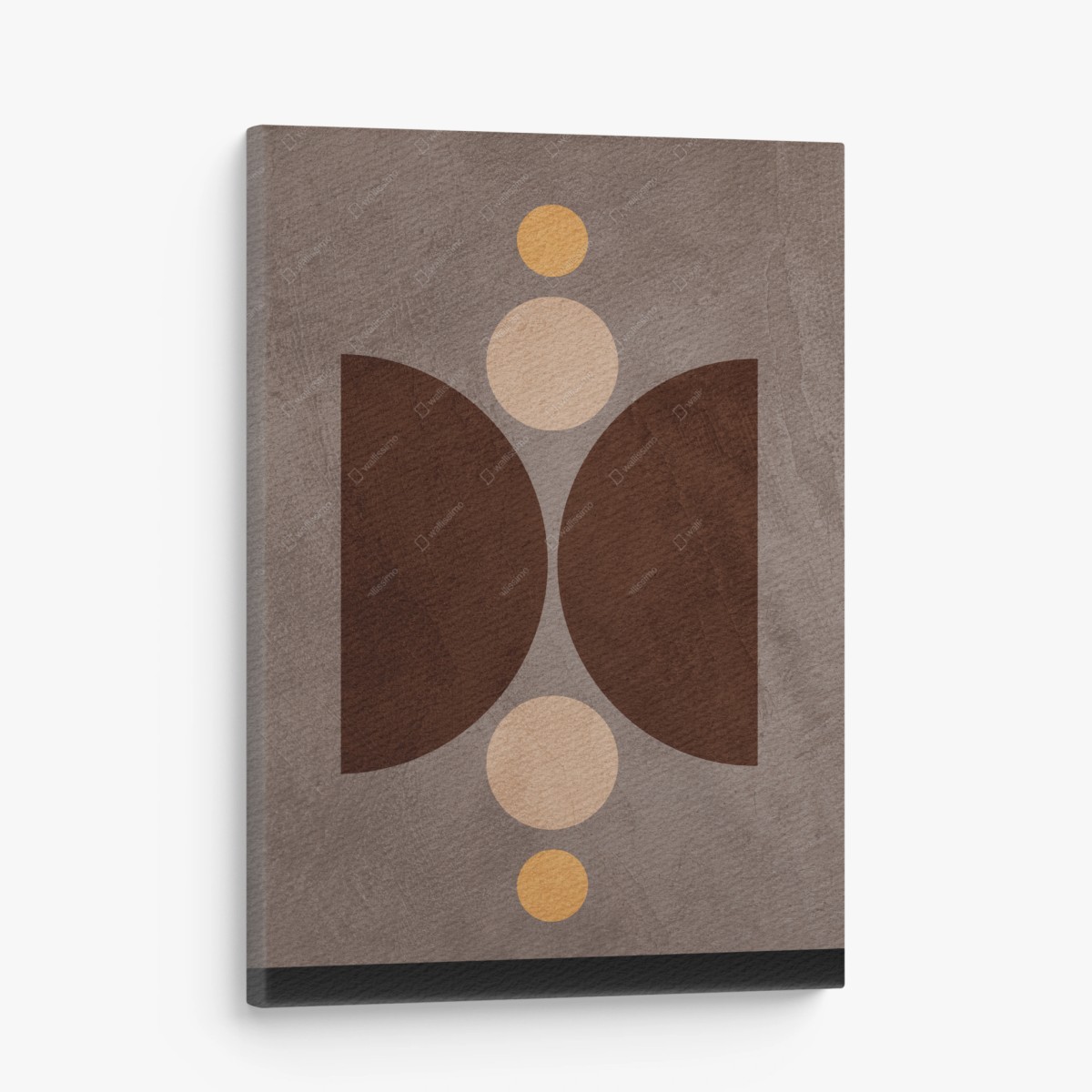 Leinwandbild erdige geometrische balance – Pixers®