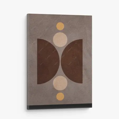 Leinwandbild erdige geometrische balance – Pixers®