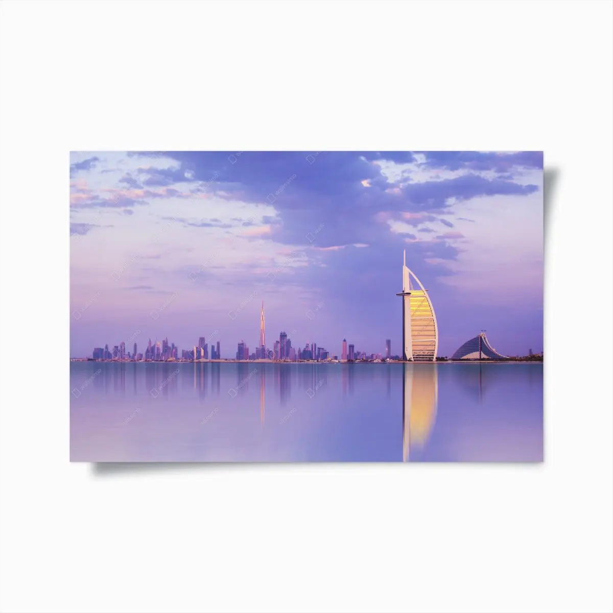 Poster Dubai skyline bei dämmerung – Pixers®