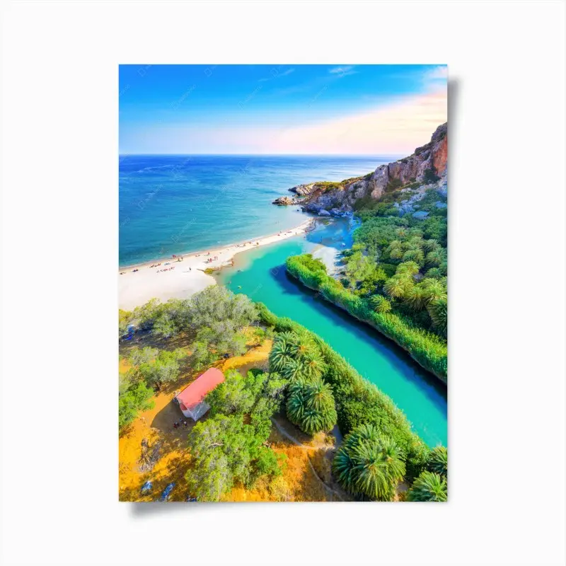 Poster türkise lagune am strand