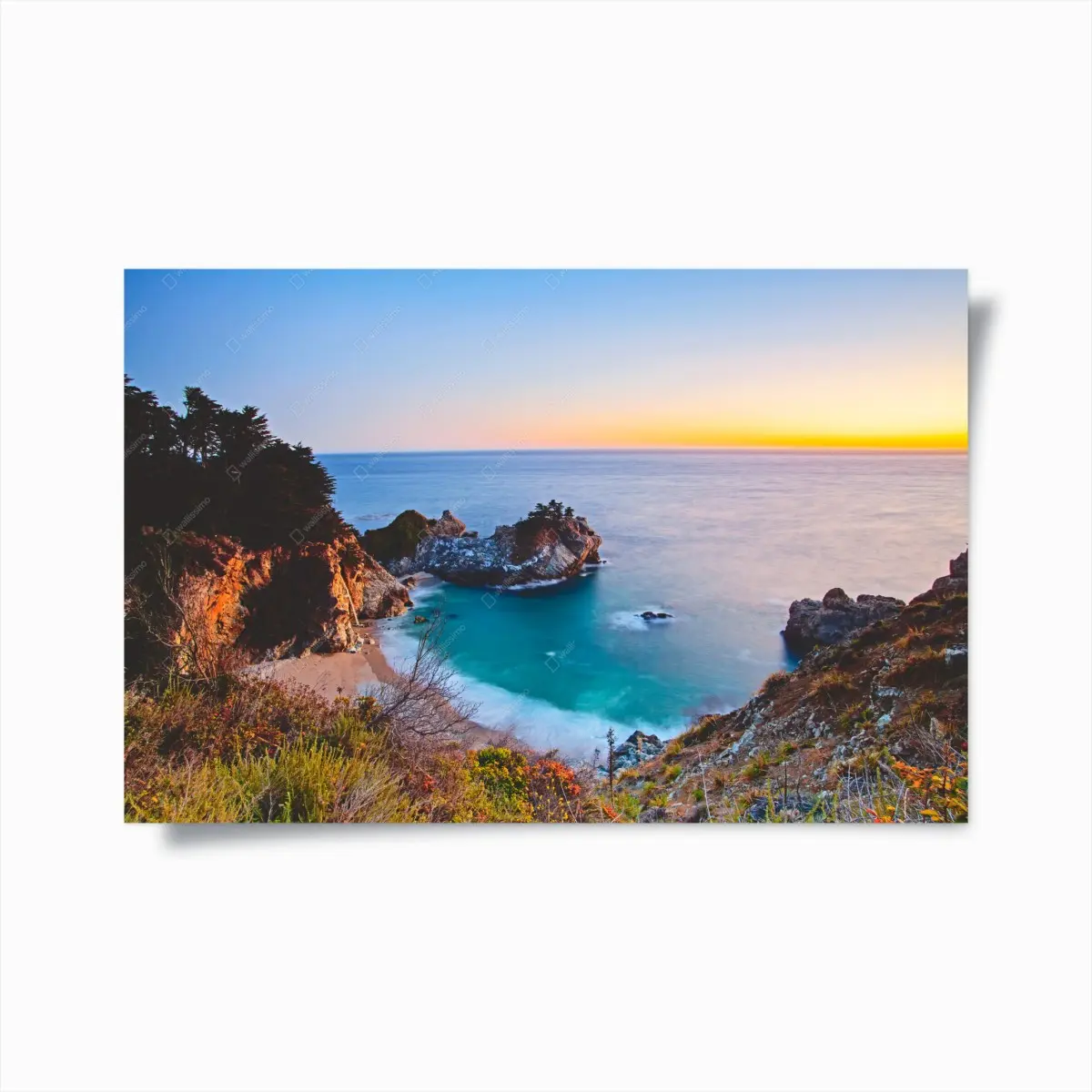 Poster türkisbucht bei sonnenuntergang – Pixers®
