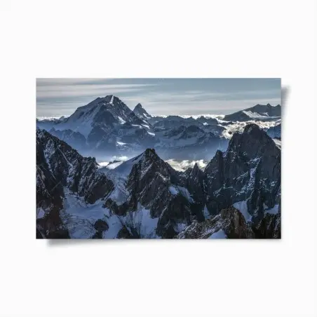 Poster majestätisches alpen bergpanorama – Pixers®
