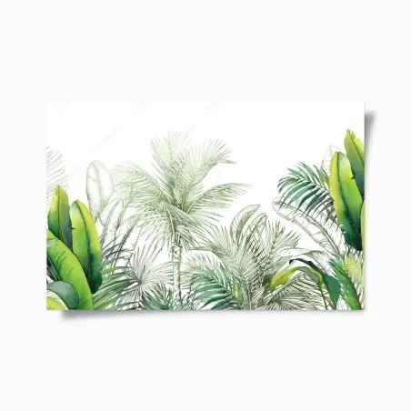 Poster üppiges tropisches aquarelllaub – Pixers®