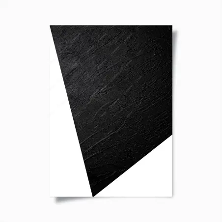 Poster schwarze betonstruktur minimalistische abstraktion – Pixers®