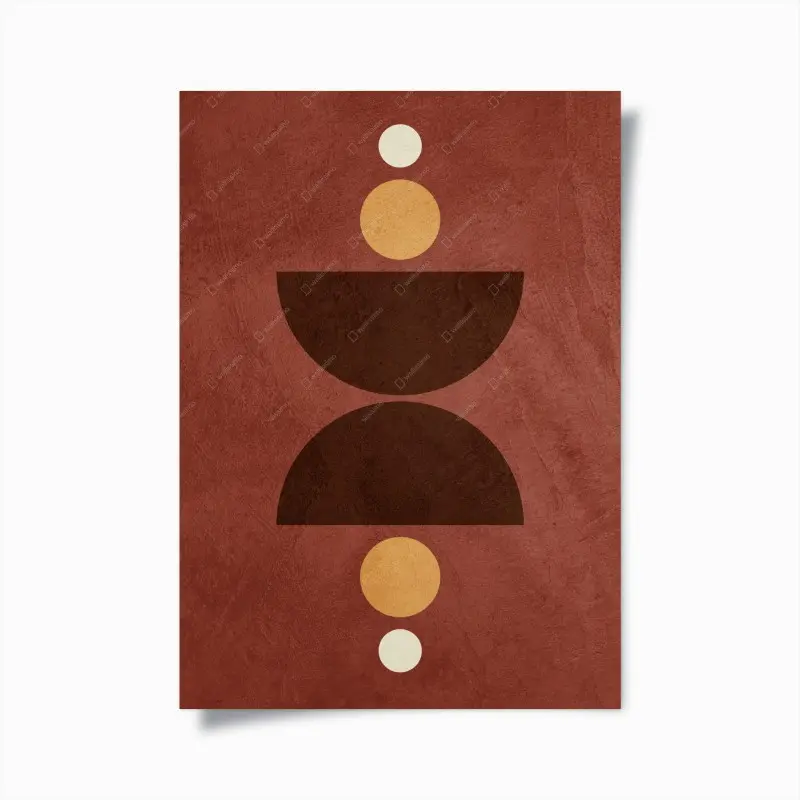 Poster erdiges geometrisches gleichgewicht