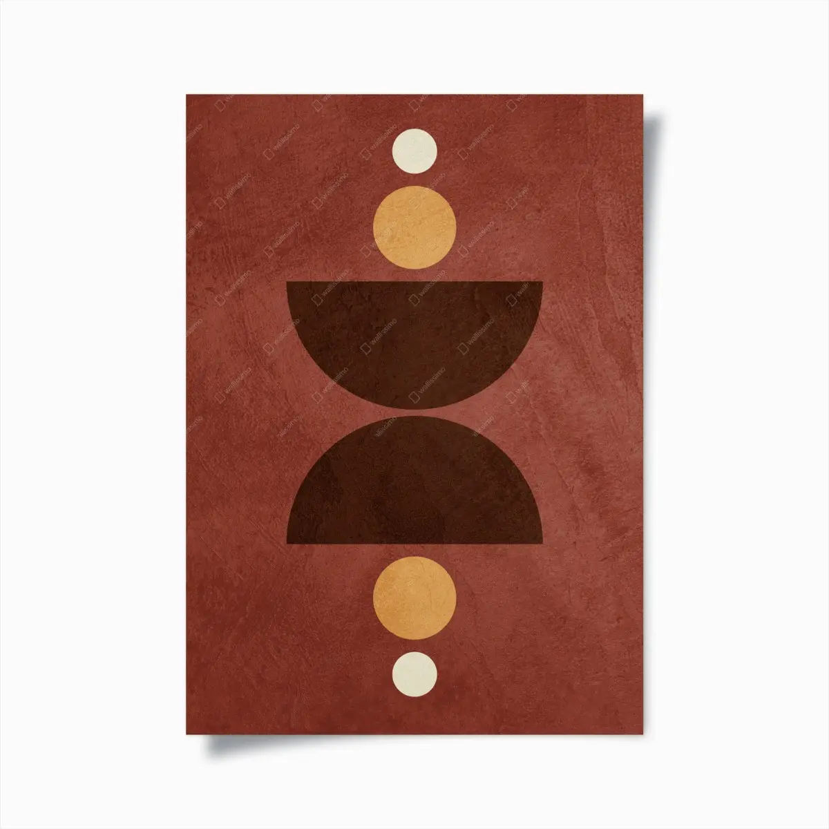 Poster erdiges geometrisches gleichgewicht – Pixers®